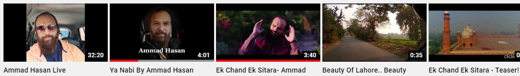 ammad hasan youtube